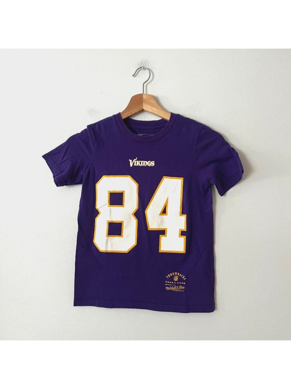 Mitchell & Ness Randy Moss #84 MN Vikings Short Sleeve T-Shirt Kid's Size Small